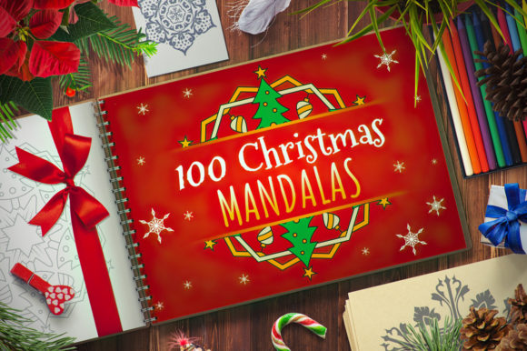 100 Christmas Mandala Ornaments