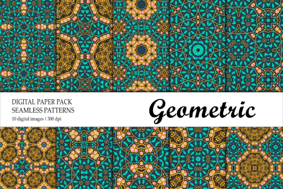 Background Wallpaper Geometric Yellow and Geometric Tiles Digital Paper