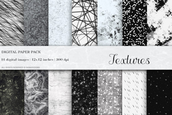 Black White Textures Digital Papers: A Versatile Resource for Creatives and Professionals