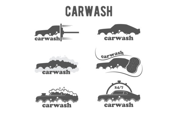 Car Wash Logo Set: A Professional Branding Solution