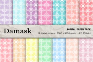 Damask Digital Papers and Patterns for Creative Workflow Integration