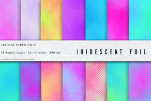 Foil Iridescent Digital Papers
