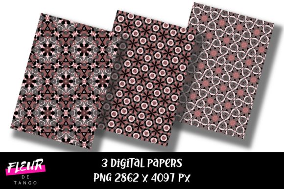 Geometric Digital Papers V.64 for Every Creative Project