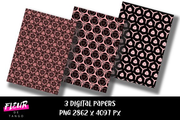 Geometric Digital Papers V.72