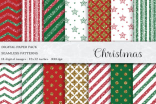 Glitter Christmas Seamless Patterns