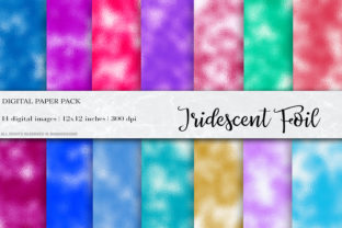 Íridescent Foil Digital Papers: A Versatile Choice for Creative Projects