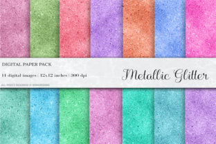 Metallic Glitter Digital Papers: A Versatile Solution for Creative Projects
