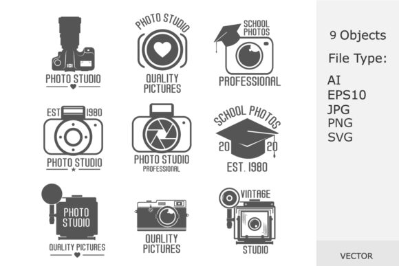 Studio Photo Vector Logo Set: A Versatile Tool for Creative and Professional Use