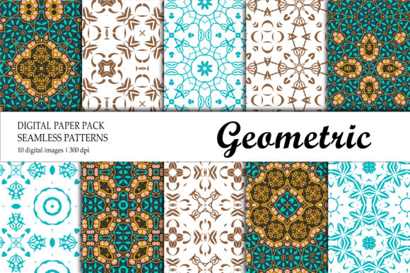 Wallpaper Design Green Gold Blue Red: A Versatile Digital Pattern for Creative Projects