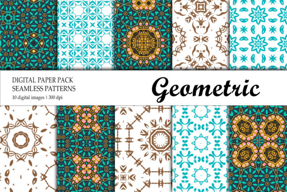 Wallpaper Geometric Green Blue Gold: A Versatile Design Solution for Creative Projects