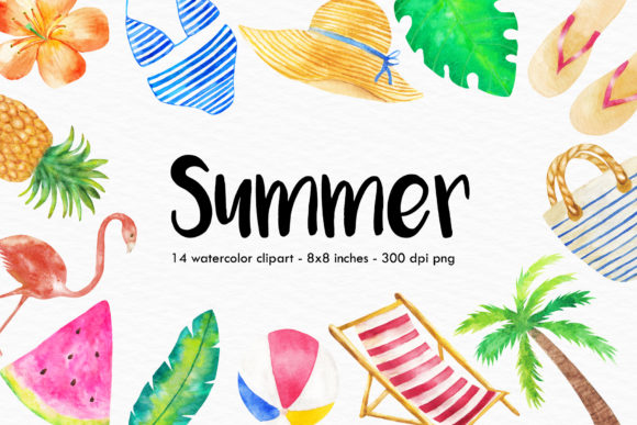 Watercolor Summer Illustration